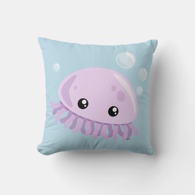 Cute Jellyfish Sierkussen (Voorkant)