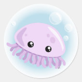 Cute Jellyfish Sticker (Voorkant)