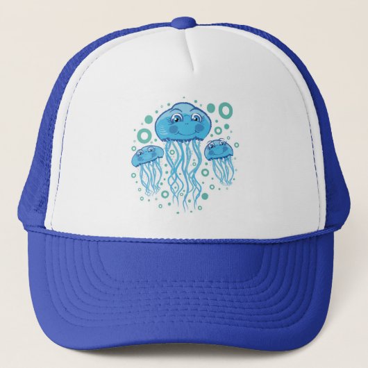 Cute Jellyfish Trucker Pet (Voorkant)