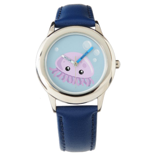Cute Jellyfish Watch Horloge (Voorkant)