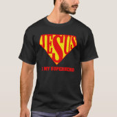 Cute Jesus Design for Boys Mannen Women Jesus Supe T-shirt (Voorkant)