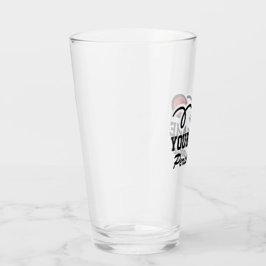 Cute jeu de boules ball cartoon aangepaste naam gi glas (Rechts)