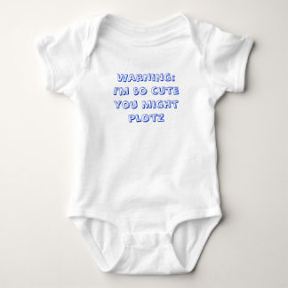 Cute Jewish baby gift - "So Cute/Plotz Romper