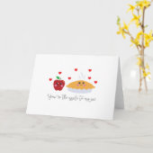 Cute 'Jij bent de appel voor mijn taart' wenskaart Kaart (Gele Bloem)
