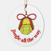 Cute Jingle All The Way Custom Christmas  Keramisch Ornament (Links)