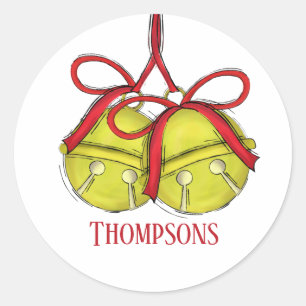Cute Jingle helemaal naar Bell Whimsical Ronde Sticker