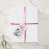 Cute Jingle helemaal tot aan kerstfeestdag Cadeaulabel (Met Touw)