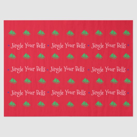 Cute Jingle Your Bells Tissuepapier (Voorkant)