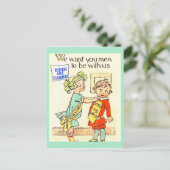 Cute Joe Biden & Kamala Harris  Suffragette Briefkaart (Staand voorkant)