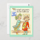 Cute Joe Biden & Kamala Harris  Suffragette Briefkaart (Voorkant / Achterkant)