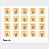 Cute Joey Kangoeroe Baby Shower Deco Stickers (Vel)