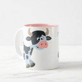 Cute Jogging Cartoon Koe Mok (Voorkant links)