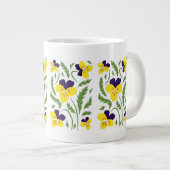 Cute Johnny Jump Ups Grote Koffiekop (Voorkant rechts)