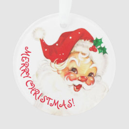 Cute & Jolly Santa Claus Merry Kerstmis Ornament