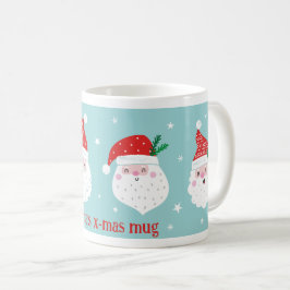 Cute Jolly Santa head on Munt Koffiemok