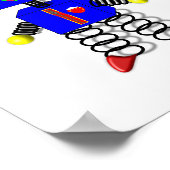 Cute Jongens Kamer Robot Foto Poster Decoratie (Hoek)