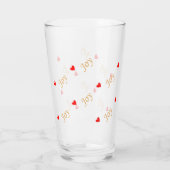 Cute Joy Heart Pattern Glas (Achterkant)