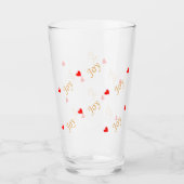 Cute Joy Heart Pattern Glas (Voorkant)
