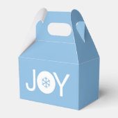 Cute Joy kerstblauw fort Bedankdoosjes (Achterkant)