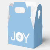 Cute Joy kerstblauw fort Bedankdoosjes (Geopend)