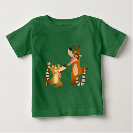 Cute Joyful Cartoon Coatimundis Baby T-Shirt
