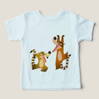 Cute Joyful Cartoon Coatimundis Baby T-Shirt