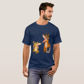 Cute Joyful Cartoon Coatimundis T-Shirt (Voorkant volledig)