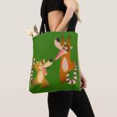 Cute Joyful Cartoon Coatimundis Tote Bag (Dichtbij)