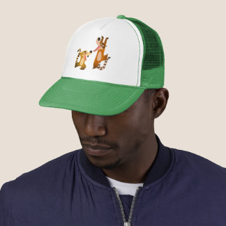 Cute Joyful Cartoon Coatimundis Trucker Pet
