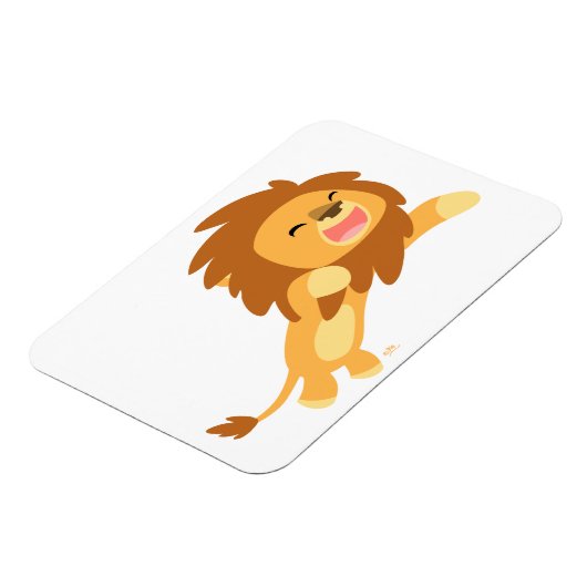 Cute Joyful Cartoon Lion Flexible Magnet Magneet (Linkerzijde)