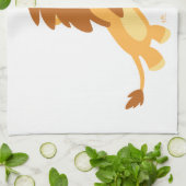 Cute Joyful Cartoon Lion Kitchen Towel Theedoek (Gevouwen)