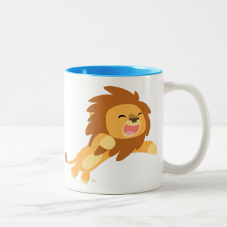 Cute Joyful Cartoon Lion Mok