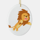 Cute Joyful Cartoon Lion Ornament (Rechts)