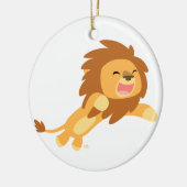 Cute Joyful Cartoon Lion Ornament (Links)