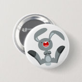 Cute Joyful Cartoon Rabbit Button Badge (Voorkant /achterkant)