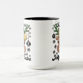 Cute & Joyful Holly Jolly Babe-kerstrenrenier Mok (Midden)
