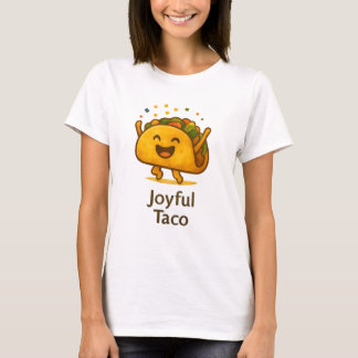 Cute Joyful Taco Women's T-Shirt Funny Fiesta Tee