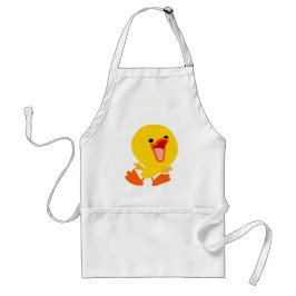 Cute Joyous Cartoon Ducking Apron Standaard Schort