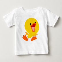 Cute Joyous Cartoon Ducking Baby T-Shirt