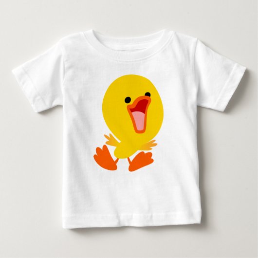 Cute Joyous Cartoon Ducking Baby T-Shirt (Voorkant)