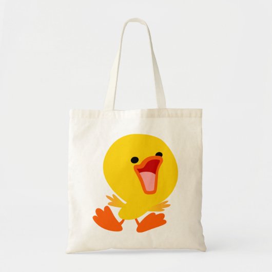 Cute Joyous Cartoon Ducking Bag Tote Bag (Voorkant)