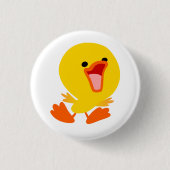 Cute Joyous Cartoon Ducking Button Badge (Voorkant)