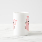 Cute Joyous Cartoon Pig Porselein Kop (Voorkant)