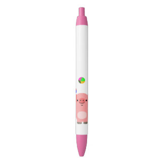 Cute Juggling Cartoon Pig Pen