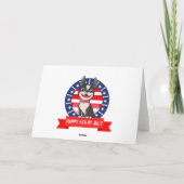 Cute julth dog Folded Holiday Kaart (Achterkant)