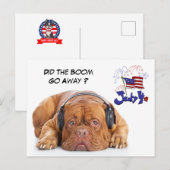 Cute julth hond feestdagenkaart (Voorkant / Achterkant)
