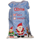 Cute Jumbo Blue Quilted Santa Bag<br><div class="desc">Houd de geschenken verdeeld en sta elk kind toe om in een zak van hun eigen te duiken en het jaar na jaar opnieuw te gebruiken. Deze Santa Bag is GROOT en zal een ontploffing zijn om voor elk kind te openen. De prijs van de tas omvat personalisatie. Zelfs als...</div>