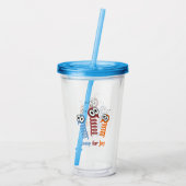 Cute Jump for joy quote grappig Acryl Drinkbeker (Achterkant)