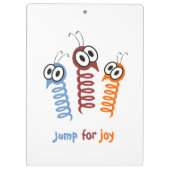Cute Jump for joy quote grappig Klembord (Achterkant)