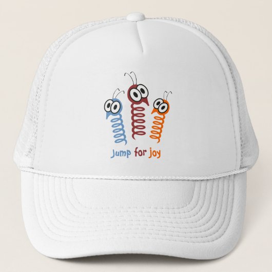 Cute Jump for joy quote grappig Trucker Pet (Voorkant)
